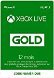 Abonnement Xbox Live Gold 12 mois | Xbox Live - Code jeu à télécharger
