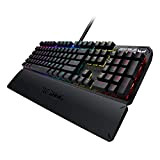 ASUS TUF Gaming K3 Mechanical RGB Keyboard with N-Key Rollover (USB 2.0 Pass-Through Connector, Aluminum Alloy Cover, Wrist Rest, Eight ...