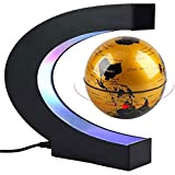 ATEXGY Maglev Globe Lumière LED Maglev Globe Flottant Maglev Globe Carte du Monde Enseignement Bureau À Domicile Puzzle Développement Recherche,C