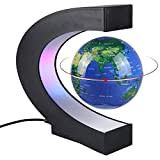 ATEXGY Maglev Globe Lumière LED Maglev Globe Flottant Maglev Globe Carte du Monde Enseignement Bureau À Domicile Puzzle Développement Recherche,B