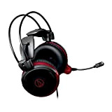Audio-Technica ATH-AG1X Casque Gaming Fermé Haute, Noir/Rouge