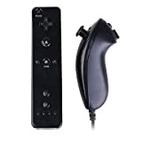 BUNRUN Motion Plus Remote Controller et Nunchuck Motion Plus pour Nintendo Wii et Wii U Remote Plus Manette de Jeu ...