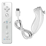 BUNRUN Motion Plus Remote Controller et Nunchuck Motion Plus pour Nintendo Wii et Wii U Remote Plus Manette de Jeu ...