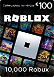 Carte Cadeau Roblox - 10,000 Robux (article virtuel exclusif inclus] (Code digital pour ordinateur, téléphone, tablette, Xbox One, Xbox Series ...