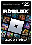 Carte Cadeau Roblox - 2,000 Robux (article virtuel exclusif inclus] (Code digital pour ordinateur, téléphone, tablette, Xbox One, Xbox Series ...