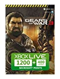 Carte Xbox Live 1200 Microsoft points Gears of War 3 + 400 points offerts