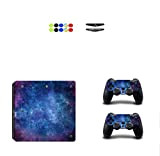 Chickwin Skin for PS4 Slim, Vinyle Protective Autocollant Decal Sticker pour Playstation 4 Slim Console + 2 Dualshock Manette Set ...