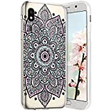 Compatible avec Samsung Galaxy A2 Core Coque en Silicone Transparente Motif Mandala Fleur Jolie Housse de téléphone Gel TPU Souple ...