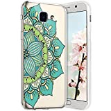 Compatible avec Samsung Galaxy A3 2016 Coque en Silicone Transparente Motif Mandala Fleur Jolie Housse de téléphone Gel TPU Souple ...