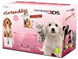 Console Nintendo 3DS - rose corail avec Nintendogs + cats Golden Retriever & ses nouveaux amis - édition limitée