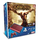 Console PS3 Ultra slim 500 Go rouge + God of War : Ascension - édition spéciale