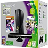 Console Xbox 360 250 Go + Capteur Kinect + Dance central 2 (jeu Kinect) + Sports (jeu Kinect) + Kinect ...