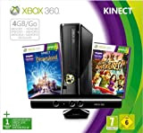 Console Xbox 360 4 Go + capteur Kinect + Disneyland Adventures (jeu Kinect) + Kinect Adventures ! (jeu Kinect)
