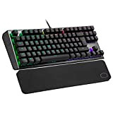 Cooler Master CK530 V2 Tenkeyless Mechanical Gaming Keyboard - Per-Key RGB Backlighting, On-the-Fly Controls, Aluminium Top Plate and Wrist Rest ...
