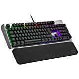 Cooler Master CK550 V2 Mechanical Gaming Keyboard - RGB Backlighting, On-the-Fly Controls, Aluminium Top Plate and Wrist Rest Included - ...