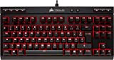 Corsair K63 Clavier Mécanique Gaming (Cherry MX Red, Rétro-Éclairage Rouge, AZERTY) Noir