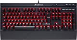Corsair K68 Red LED Clavier Mécanique Gaming (Cherry MX Red: Lisse et rapide, Rétro-Éclairage Rouge, Étanche et Résistant à la ...