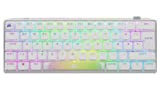 Corsair K70 Pro Mini Wireless Gaming-Tastatur, RGB, MX Speed - Blanc