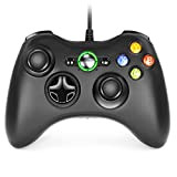 Dhaose Manette Filaire pour Xbox 360, USB Wired Gamepad Game Joystick, Manette du Contrôleur de Jeu Filaire avec Double Vibration ...