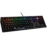 Ducky Compatible Shine 7 Gaming Tastatur, MX-Silent Red, RGB LED - Blackout, CH-Layout