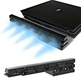 ElecGear PS4 Pro Refroidisseur Ventilateur, Turbo 5 Cooling Fan Cooler, Ventilateur de Refroidissement USB Externe de Auto Contrôle de la ...