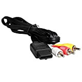 ENDARK Câble Composite, câble d'alimentation stéréo audio vidéo AV RCA pour Gamecube/NGC/64/N64/SNES (1 pièce 1.75m/5.8ft)