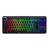 Fnatic miniStreak Speed - LED Backlit RGB Mechanical Gaming Keyboard - Speed Silver Switches - Small Compact Portable Tenkeyless Layout ...