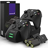 Fosmon Dual 2 Max Chargeur Compatible avec Manette Xbox Series X/S (2020), Xbox One/One X/One S Elite Controllers, (Two Slot) ...