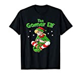 Gamer Girl Elf | Video Game Player Gift | Gaming Christmas T-Shirt