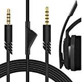 Geekria QuickFit Câble audio compatible avec Astro A10 Gen 2, A10, A30, A40, A40 TR, câble stéréo auxiliaire de rechange ...