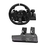 Heayzoki Volant et Pédales PS4, Xbox One 7 en 1 Vibration Racing Volant 270° Rotation USB Gaming Racing Wheel pour ...