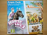 Horse Life 3 Mon haras, Mes Chevaux / SOS Animaux Mission En Afrique Triple Pack Jeu Vidéo Nintendo DS!