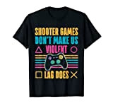 Jeux De Tir Video Online Game Joueur Gamer Pro Ado T-Shirt