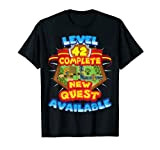 Level 42 Complete New Quest Available 42nd Birthday Gamer T-Shirt