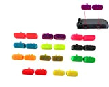 Lot de boutons de rechange en plastique coloré SR SL pour manette Joy-Con Nintendo Switch (rouge fluo)