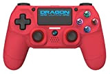 Manette de Jeu PlayStation 4 / PC sans fil Dragon Shock 4 Officielle Rouge. Haute performance DS4 double Vibration. Pour ...