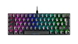 Mars Gaming MKMINIRFR, Clavier Mécanique Ultra-compact, Full RGB Chroma, Switch OUTEMU PRO Red, Noir, French Language