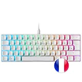 Mars Gaming MKMINIWRFR, Clavier Mécanique Ultra-compact, Full RGB Chroma, Switch OUTEMU PRO Rouge, Blanc, Langue Française