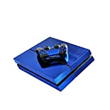 Morbuy PS4 Skin Vinyl Autocollant Decal Sticker pour Playstation 4 Console + 2 Dualshock Manette Set Skins (Bleu Brillant)