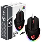 MSI CLUTCH GM20 ELITE Souris Gaming - Capteur Optique 6400 DPI, Droitiers, Switches OMRON 20M+ Clics, 6 Boutons, Latence 1ms, ...