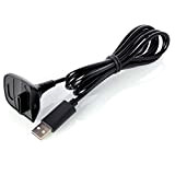 Neuftech Cable Xbox 360 Wireless Controller Cable USB Longueur de 150cm - Noir