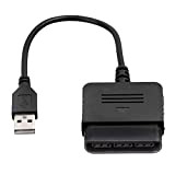 OSTENT PS1 PS2 à PC USB 2.0 Controller Adaptateur Convertisseur Cordon Câble Compatible pour Sony PS2 Wired Controller
