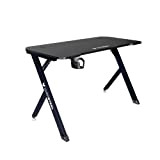 Oversteel Vitallium - Grande table de jeu 120x60x75 cm, surface en fibre de carbone, table de jeu ergonomique, support pour ...