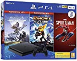 Pack PS4 500 Go noire + Marvel's Spiderman + Horizon Zero Dawn Hits Complete Edition + Ratchet & Clank Hits