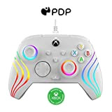 PDP AFTERGLOW XBX WAVE filaire manette WHITE for Xbox Series X|S, Xbox One, Officially Licensed