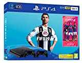 PS4 500 Go F - noir avec FIFA 19 - Edition Standard et 2nd DualShock 4 + PS Plus Voucher ...