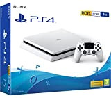 PS4 Slim 1To Blanche PlayStation 4 - Console (1To, Blanche, Slim)