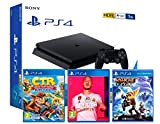PS4 Slim 1To Console Playstation 4 Noir (Pack 3 Jeux) + FIFA 20 + Crash Team Racing: Nitro Fueled + ...