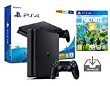 PS4 Slim 1To Console Playstation 4 Noir Pack + Fortnite: Battle Royale "Préinstallé"