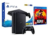 PS4 Slim 1To Console Playstation 4 Noir + Red Dead Redemption 2